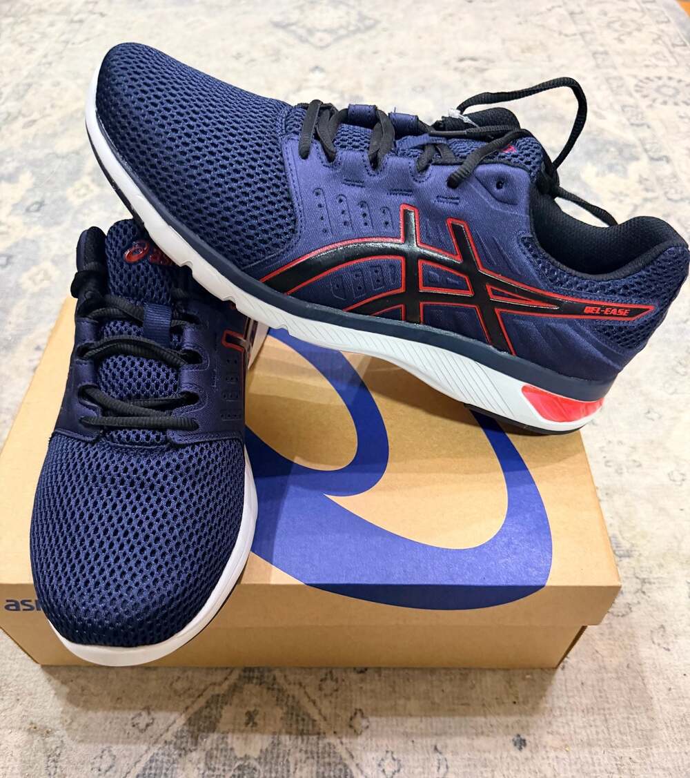 ASICS Gel-Ease Men's Running Shoes Navy and Red